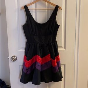 Black semi-formal mini dress